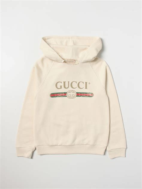 felpa senza cappuccio gucci|Gucci Felpa in cotone con dettaglio Web.